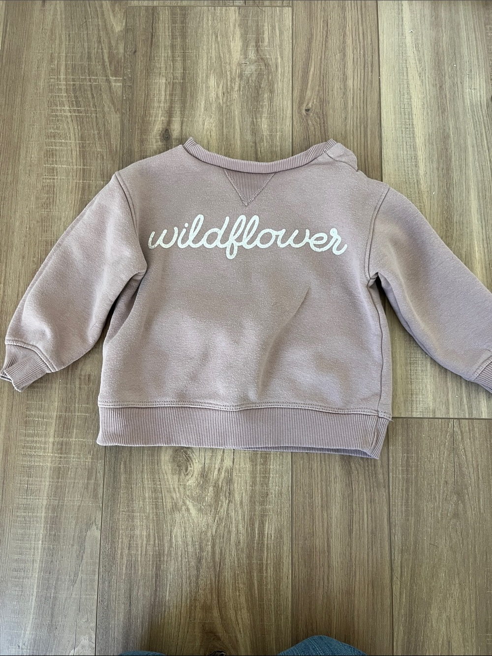 Wildflower 18m Little Co Lauren Conrad Sweatshirt - Dusty Pink Script Logo